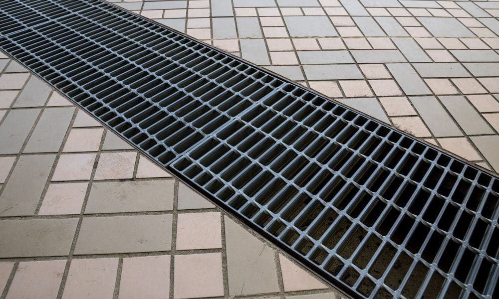 above ground drainage channels