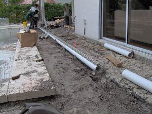 Concrete deck shop drain